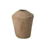 VASE DECOR PAPER MACHE BROWN 60